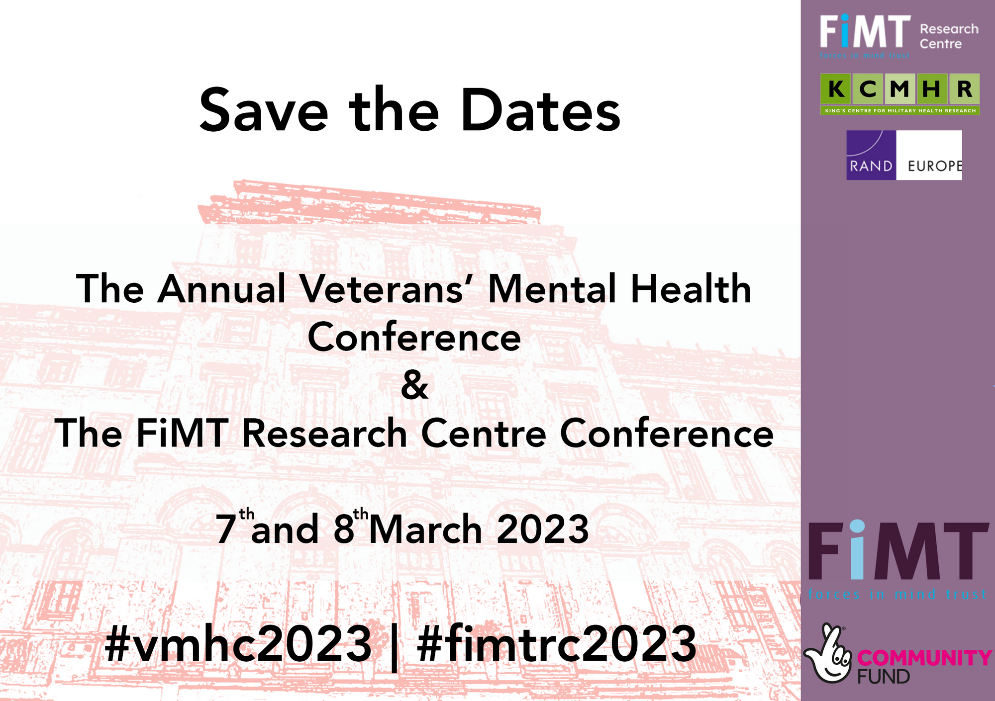 Save the Date The Annual Veterans’ Mental Health Conference & The FiMT